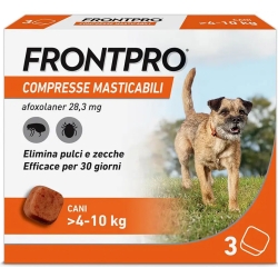Frontpro 28,3Mg - 3 Compresse Masticabili per cani 4-10 Kg