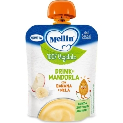 Merenda 100% Vegetale con drink di mandorla, banana e mela 90 g