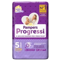 PAMPERS Progressi Junior - 18 Pannolini Taglia 5 (11-25 Kg)