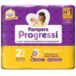 PAMPERS Progressi Mini - 28 Pannolini Taglia 2 (3-6 Kg)