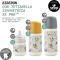 Suavinex Dreams 6M+ - Biberon con tettarella simmetrica a flusso Denso 360 ml - Rosa