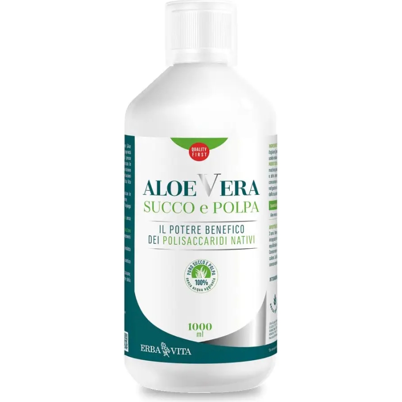 Aloe vera succo e polpa - integratore depurativo 1 l