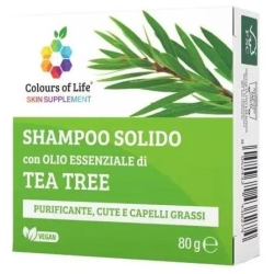 Optima Naturals shampoo solido con olio essenziale di tea tree 80 g
