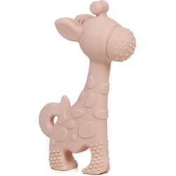 Massaggiagengive In Silicone A Forma Di Giraffa - Rosa