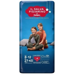 PAMPERS Il Salva Pigiamino - 9 Mutandine Assorbenti Taglia L (27-43 Kg)