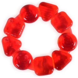 Massaggiagengive A Forma Di Anello - Rosso