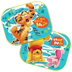 Winne The Pooh - 2 Tendine Parasole Per Auto