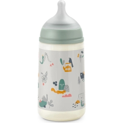 Suavinex Walk in the park -  biberon con tettarella in silicone 270 ml verde