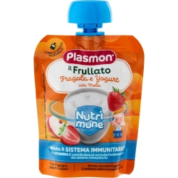 Plasmon Nutrimune Il Frullato - Pouch Fragola E Yogurt Con Mela 85 G