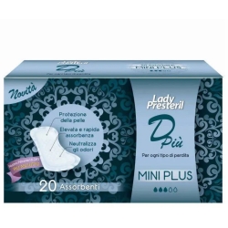 Lady Presteril Dpiù Mini Plus - 20 Assorbenti Per Piccole Incontinenze