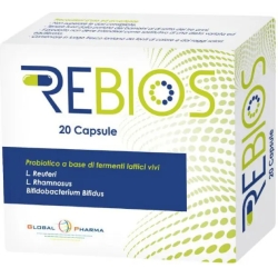 Rebios 20 Capsule - Integratore Per L'Equilibrio Della Flora Batterica Intestinale