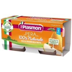 Plasmon 100% Naturale - Omogeneizzato Alla Pera - 2 Vasetti Da 80 G