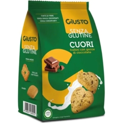 Senza Glutine - Cuori Con Gocce Di Cioccolato 200 G