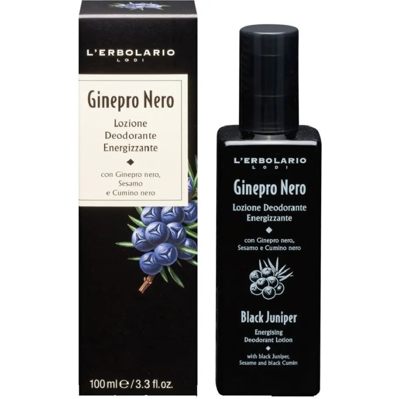 L ERBOLARIO Ginepro Nero - Lozione Deodorante Energizzante 100 ml
