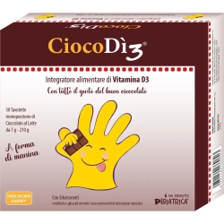 CiocoDì3 Cioccolato 30 Tavolette - Integratore Di Vitamina D3