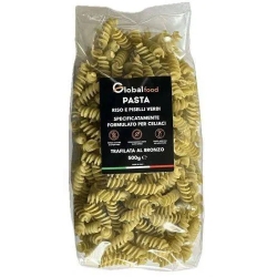 Fusilli di piselli verdi e riso 500 g