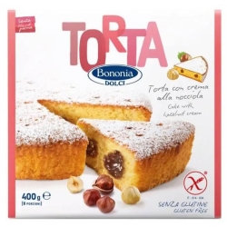 Bononia - Torta senza glutine con crema di nocciola 400 g