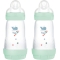 Easy Start - Set Di 2 Biberon Da 260 Ml Maschio - Fantasie Assortite