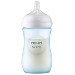 Avent Natural Response - Biberon Con Valvola Airfree 260 Ml Flusso 3 - Blu