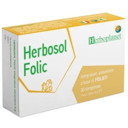 Herbosol Folic 30 compresse - Integratore a base di folati