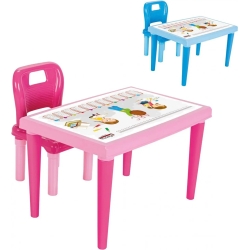 Modern Study Table - Tavolo Da Studio Con Sedia - Rosa