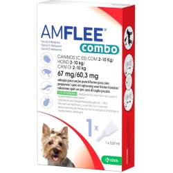 Amflee combo 1 pipetta - trattamento antiparassitario per cani 2-10 kg