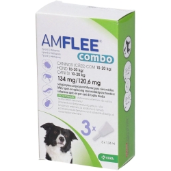 Amflee combo 3 pipette - trattamento antiparassitario per cani 10-20 kg