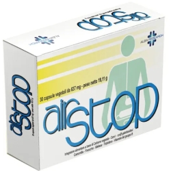 Airstop 30 Capsule - Integratore per l'eliminazione dei gas intestinali