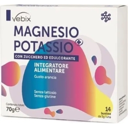 Vebix Magnesio E Potassio+ 14 Bustine - Integratore Contro Stanchezza E Affaticamento