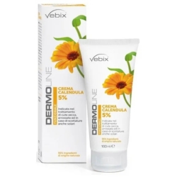 Vebix Dermoline Funzionale - Crema Calendula 5% Per Viso E Mani 100 Ml