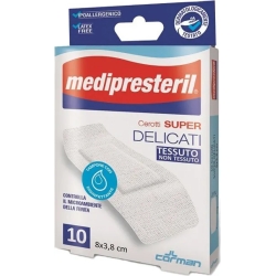 Medipresteril 10 Cerotti Super Delicati 8 X 3,8 Cm