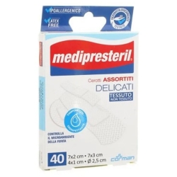Medipresteril 40 Cerotti Assortiti Delicati In Tessuto Non Tessuto