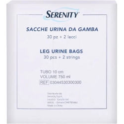 Serenity 30 Sacche Urina da gamba + 2 lacci