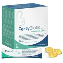 FertyBiotic Gravidanza Beta+ 30 Stik + 30 Capsule Molli - Integratore Per La Gravidanza