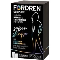 Fordren Complete Supershape 25 stick da 10 ml - Integratore per il drenaggio dei liquidi (scatola ammaccata)
