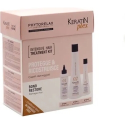 Keratin Plex Protegge & Ricostruisce - Kit Trattamento Per Capelli Danneggiati