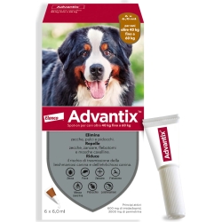 Advantix Spot On Per Cani Da 40 A 60 KG - 6 Pipette Da 6 Ml