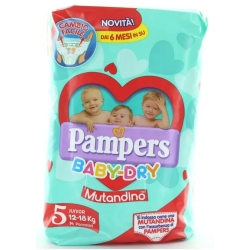 PAMPERS baby dry mutandino - tg 5 junior (12-18 kg) 14 pannolini