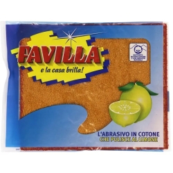 Spugna Abrasiva in Cotone al Limone