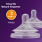 Avent Natural Response Teat 1m+ - Tettarella per biberon Flusso 3