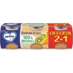 Banana Kiwi 100% Naturale - 3 Omogeneizzati Da 100 G