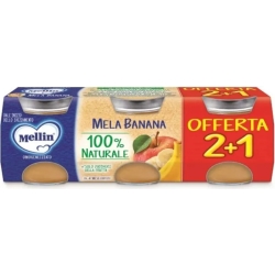 Mela Banana 100% Naturale - 3 Omogeneizzati Da 100 G
