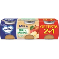 Mela 100% Naturale - 3 Omogeneizzati Da 100 G