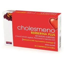 Cholesmeno Berberina Plus 30 compresse - Integratore per il colesterolo