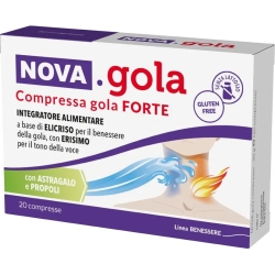 Nova.Gola Gola Forte 20 Compresse - Integratore Per La Gola