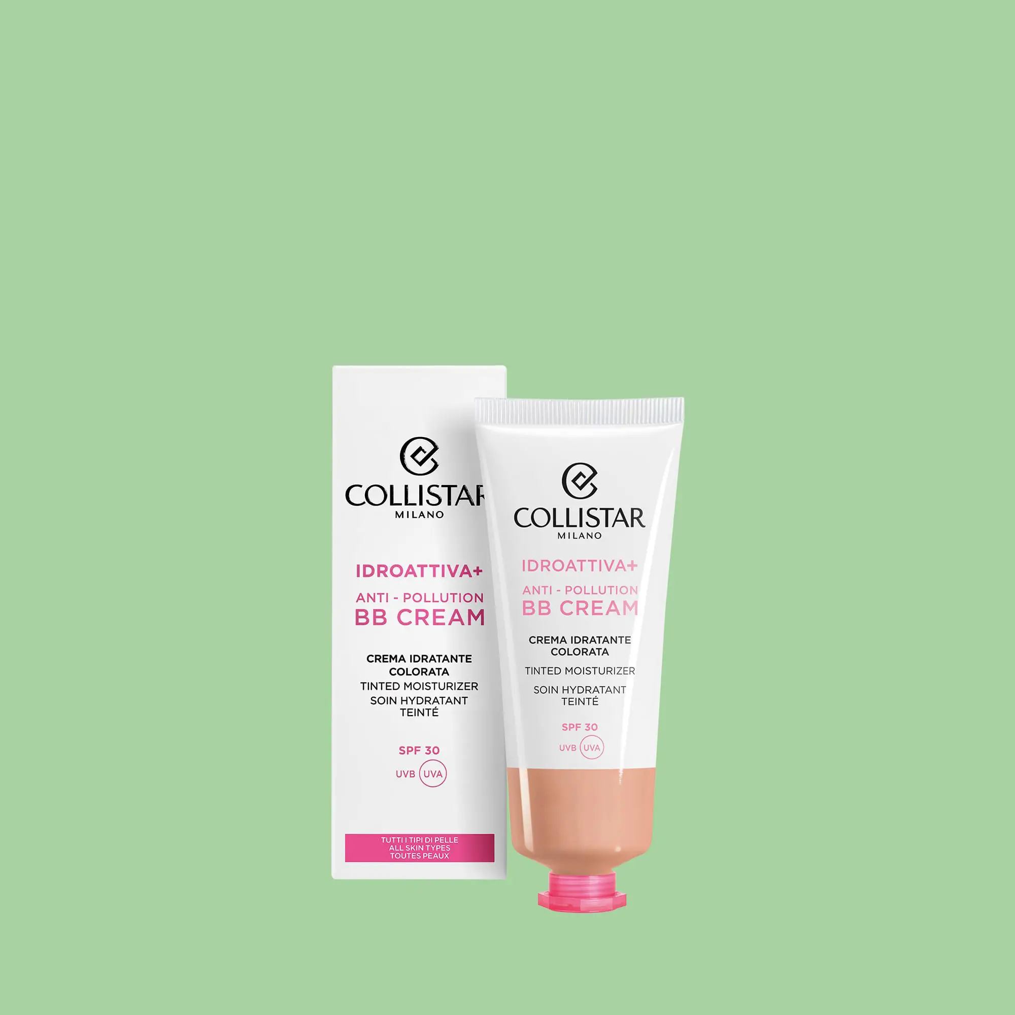 Collistar Idroattiva+ Anti Pollution BB Cream - Crema Idratante SPF 30 Colorata 50 ml - Medio