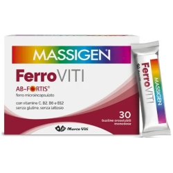 Massigen Ferroviti 30 Bustine Orosolubili - Integratore Di Ferro