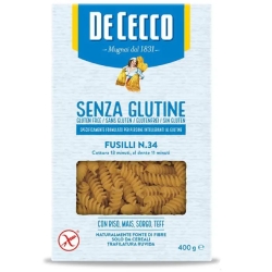 DE CECCO Fusilli N.34 - Pasta senza glutine 250 G