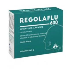 Regolaflu 600 - Integratore Per Le Vie Respiratorie 12 Bustine