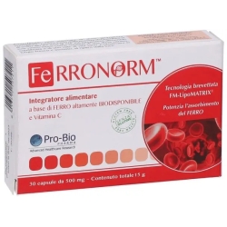 Ferronorm 30 Capsule - Integratore Di Ferro E Vitamina C